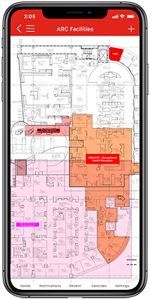 screenshot of ARC Facilities